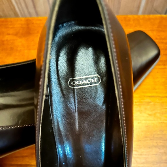 Vintage Square Toe COACH Pumps size 6B - Picture 4 of 7